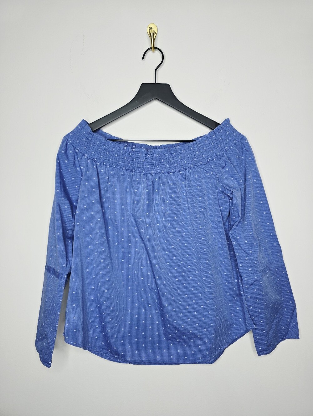 Maette "Gemma" Off The Shoulder Smocked Top Size Medium